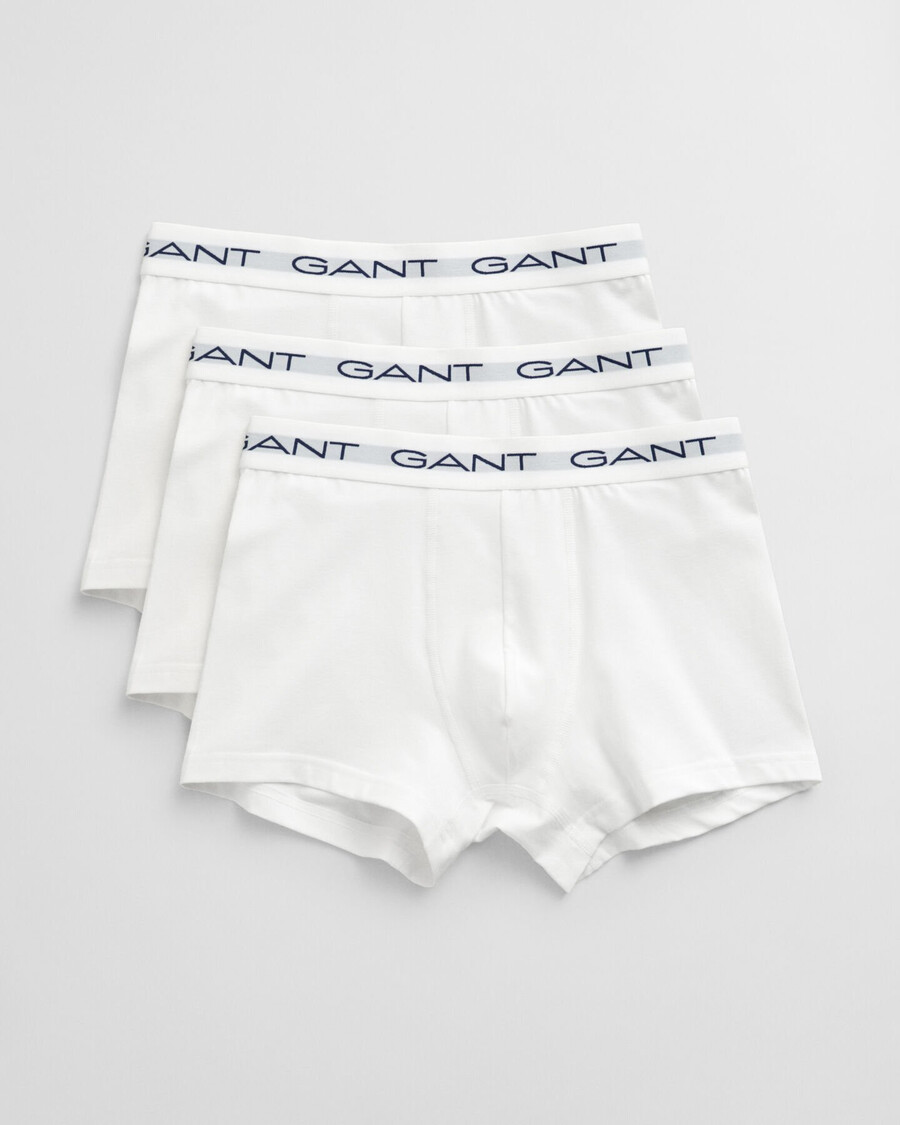 teen boys 3pack trunks - white