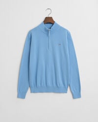 teens shield cotton halfzip sweater - dream blue