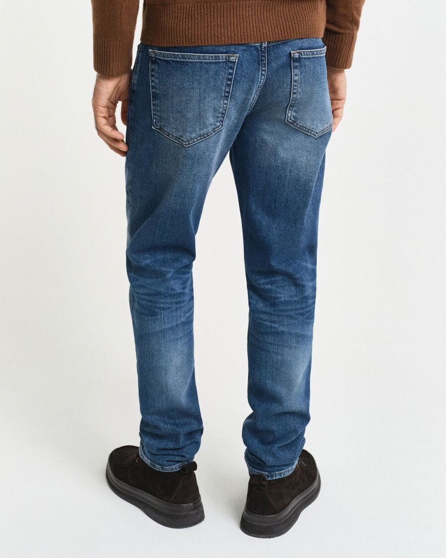 slim fit jeans - mid blue vintage