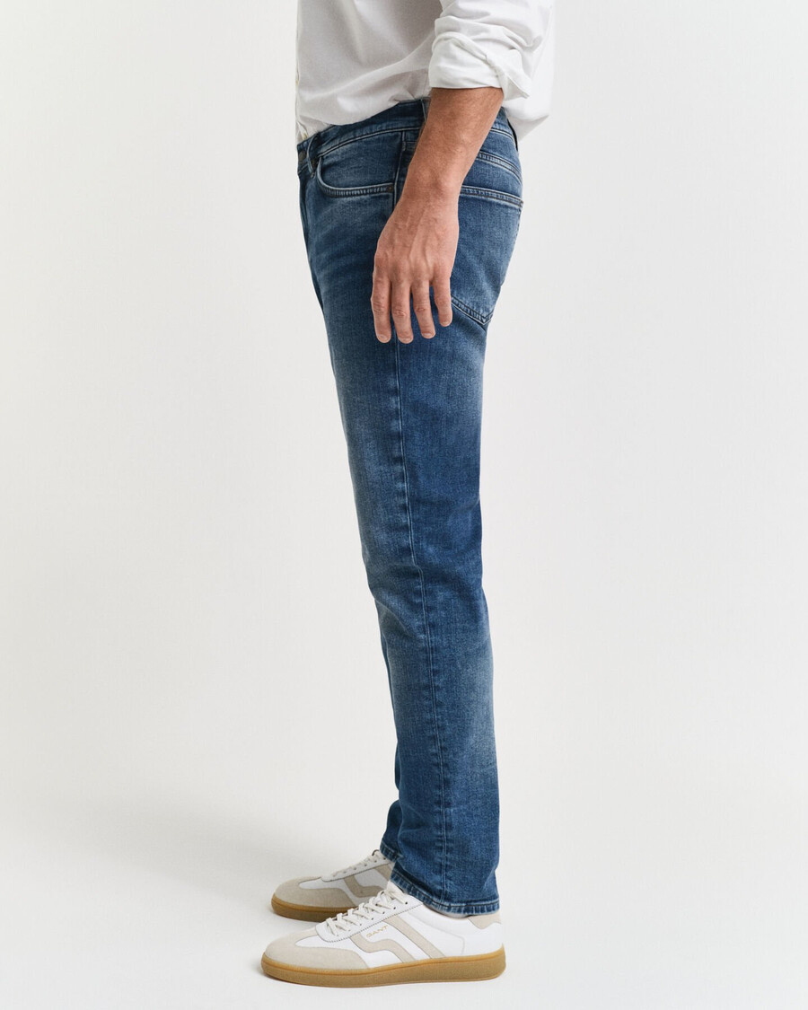 slim fit jeans - mid blue vintage