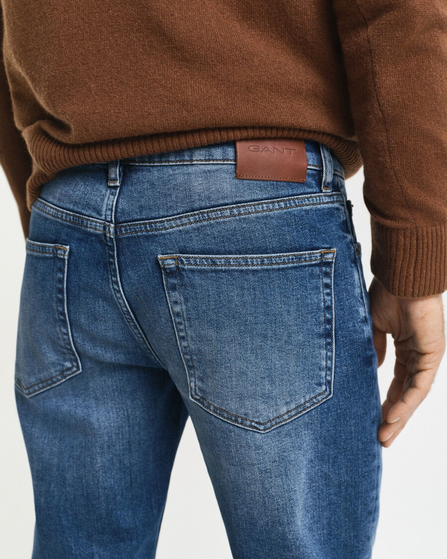 slim fit jeans - mid blue vintage