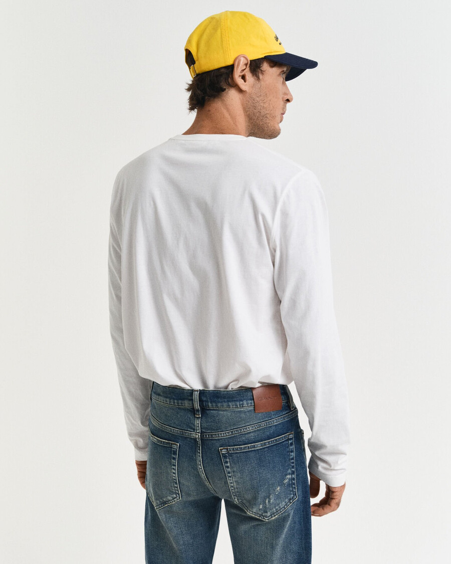 shield long sleeve tshirt - eggshell