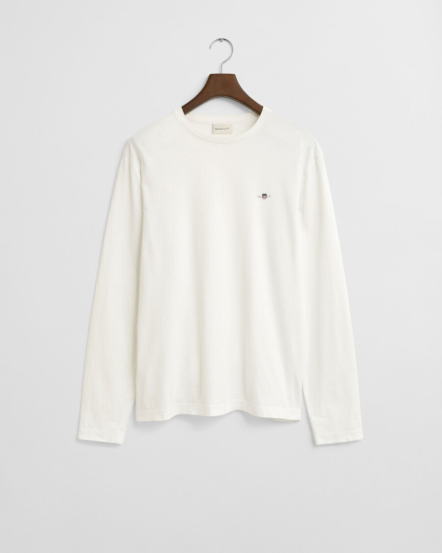 shield long sleeve tshirt - eggshell