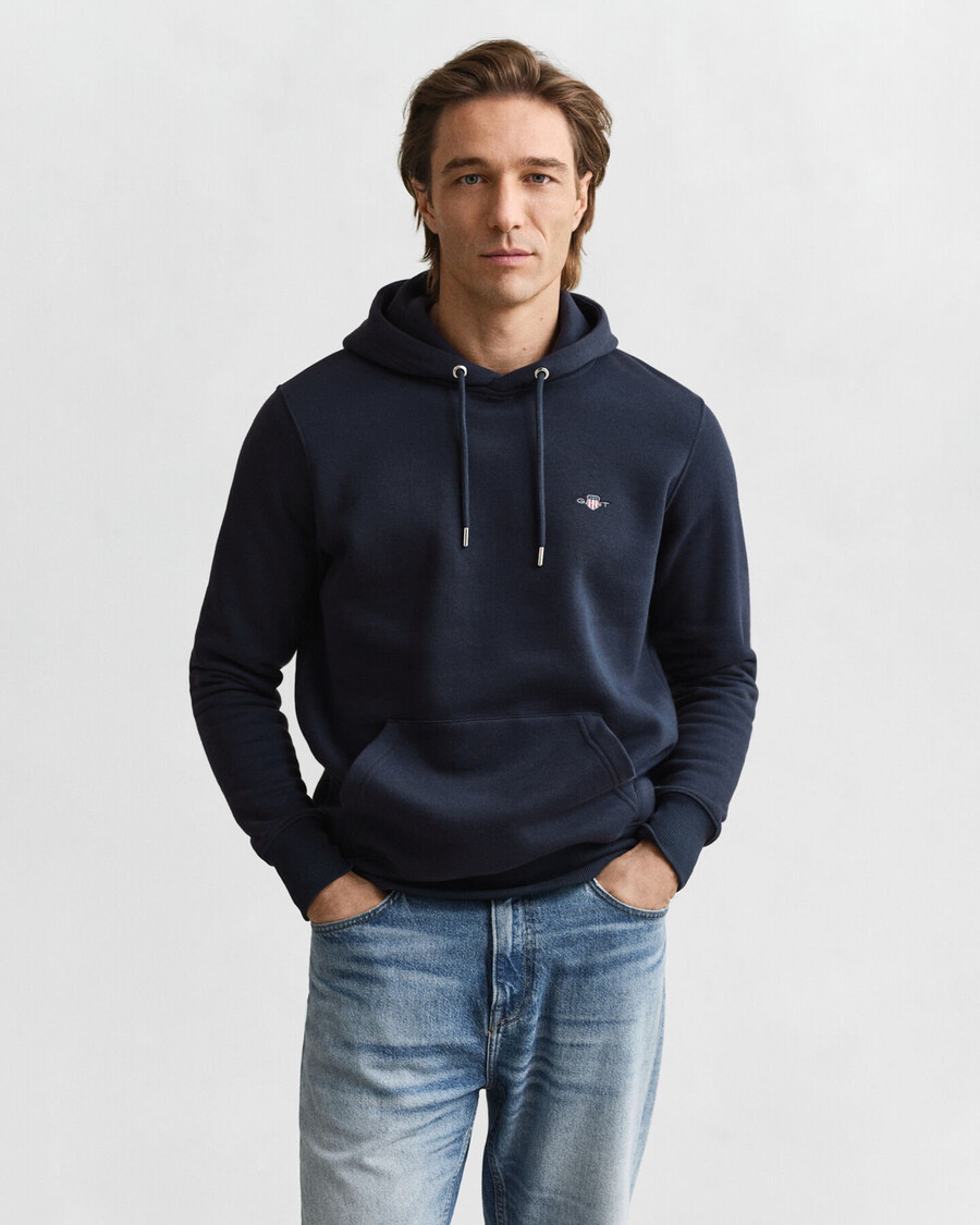 shield hoodie - evening blue