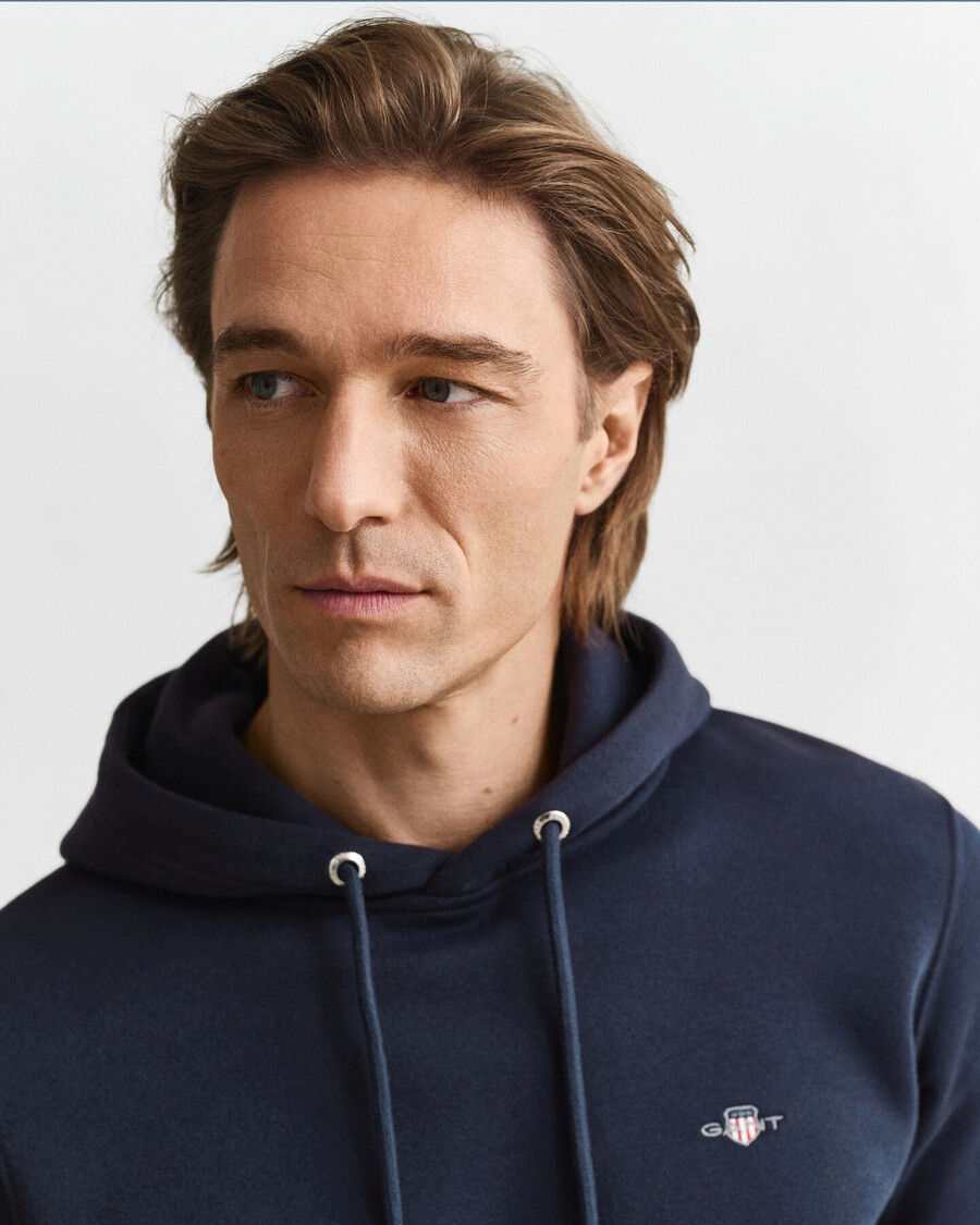 shield hoodie - evening blue