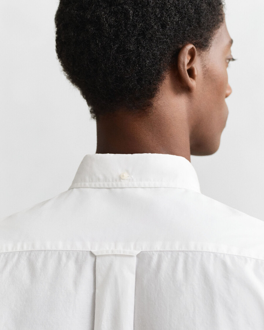 regular fit classic poplin shirt - white
