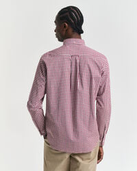 regular fit classic gingham poplin shirt - plumped red