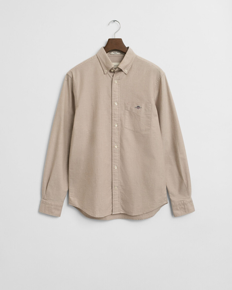 regular fit classic oxford shirt - warm khaki