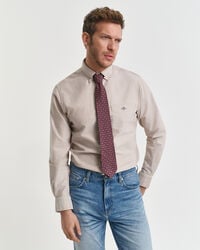 regular fit classic oxford shirt - warm khaki