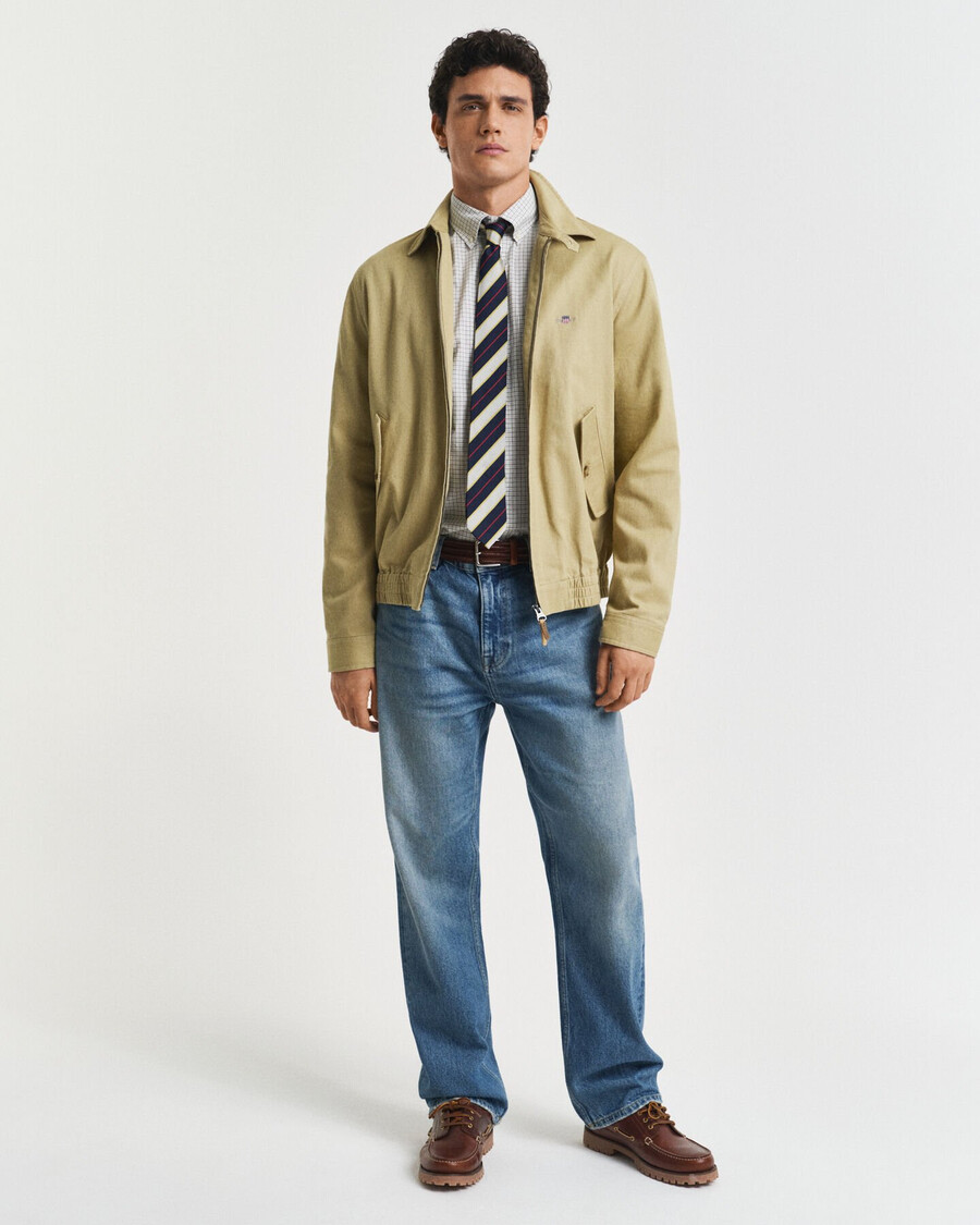 regular fit checked classic poplin shirt - juniper green