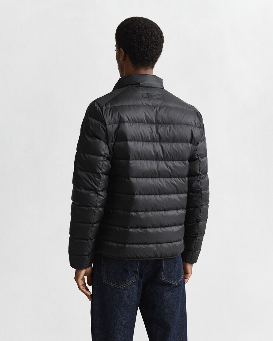 light down jacket - black