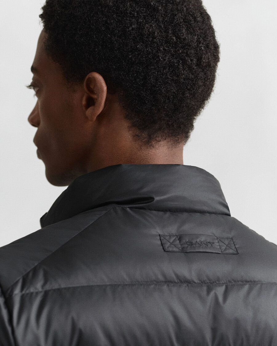 light down jacket - black