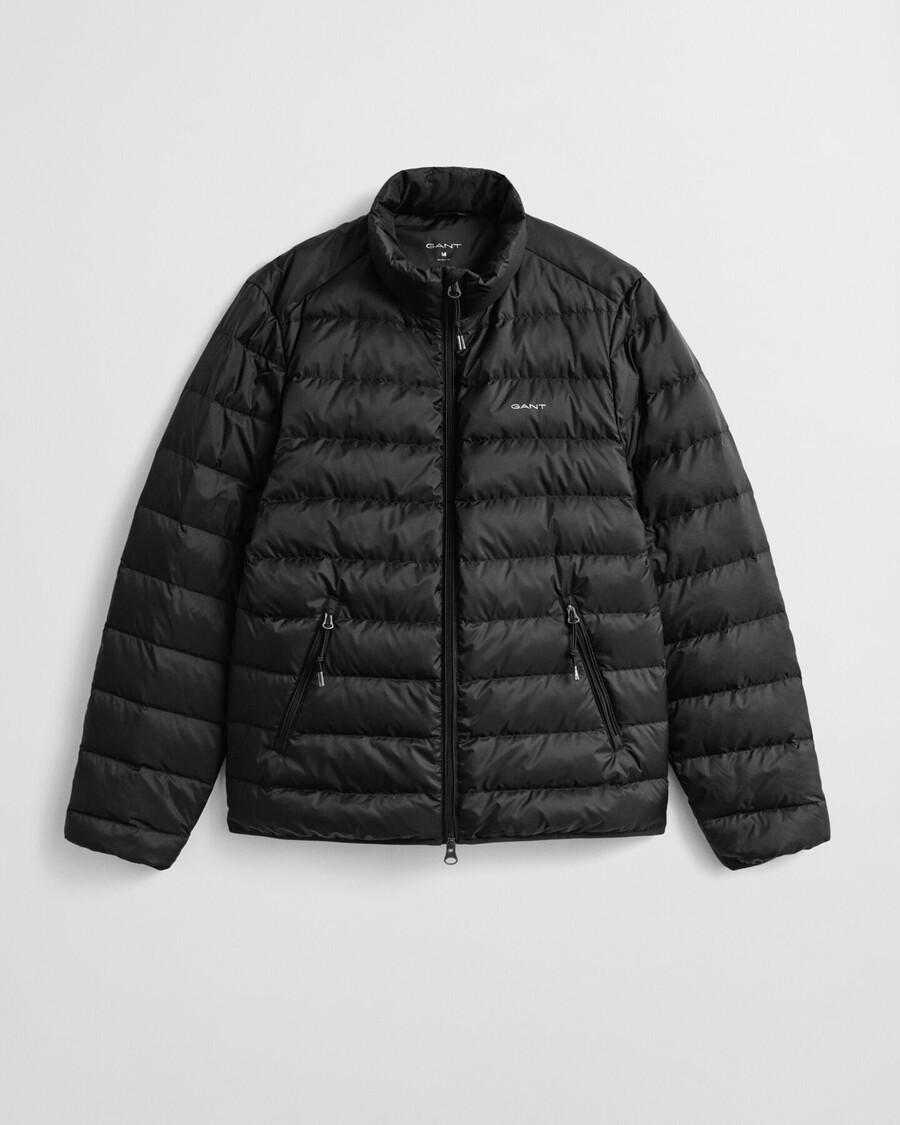 light down jacket - black
