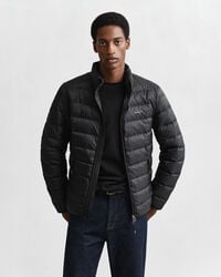 light down jacket - black