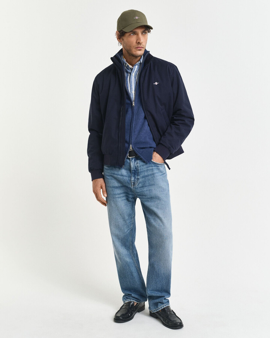 padded hampshire jacket - evening blue