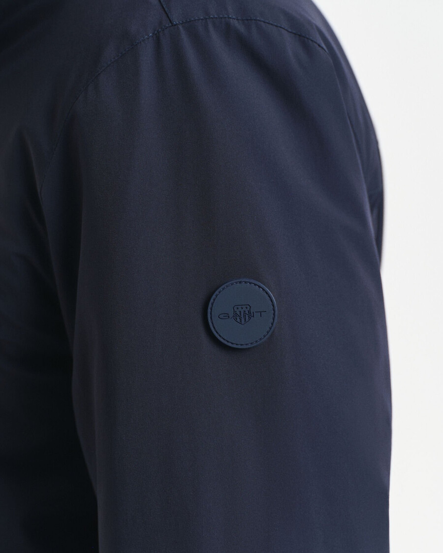 double mid length jacket - evening blue