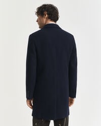 classic wool coat - night blue