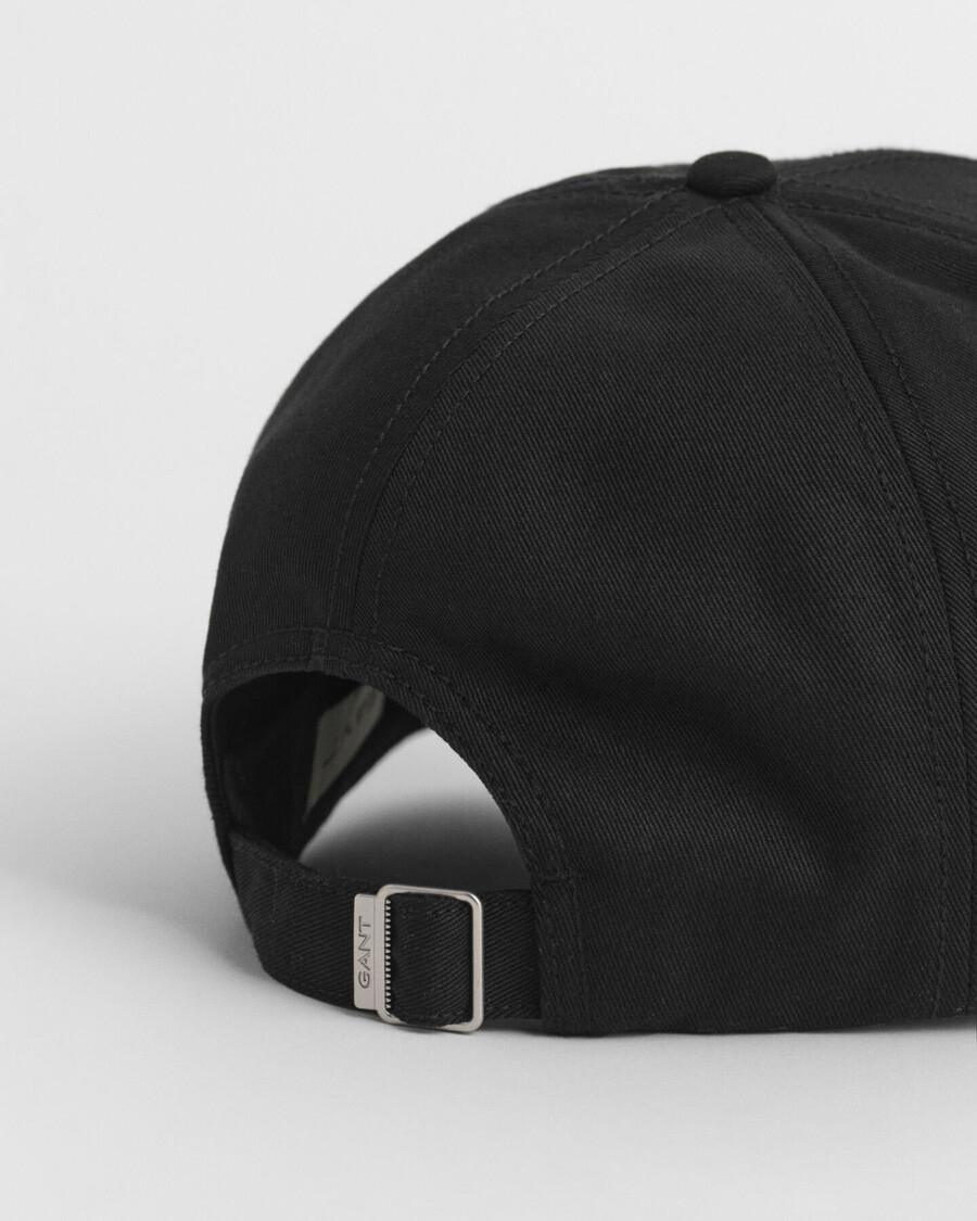shield high cotton twill cap - black