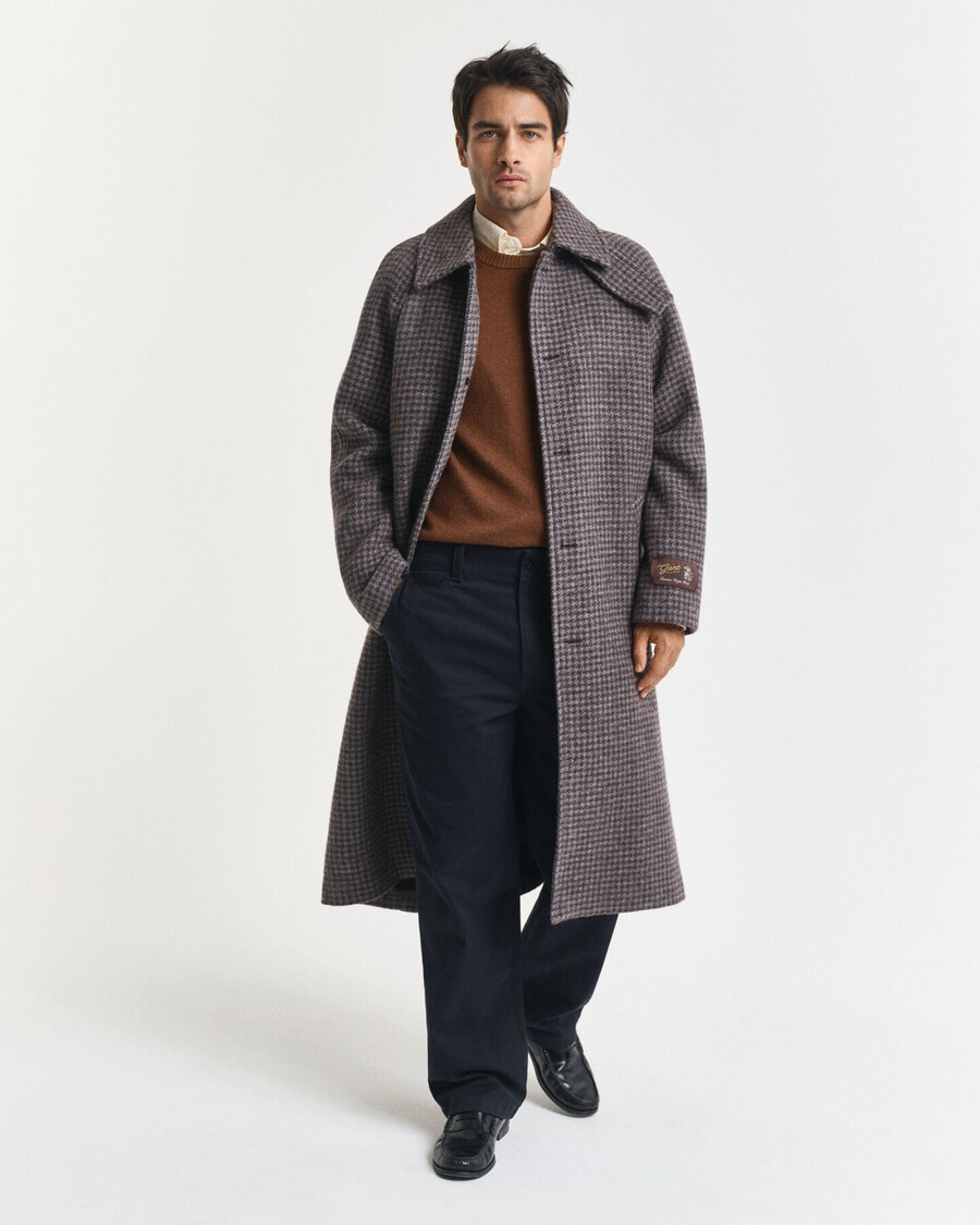 cashmere crew neck sweater - mahogany brown