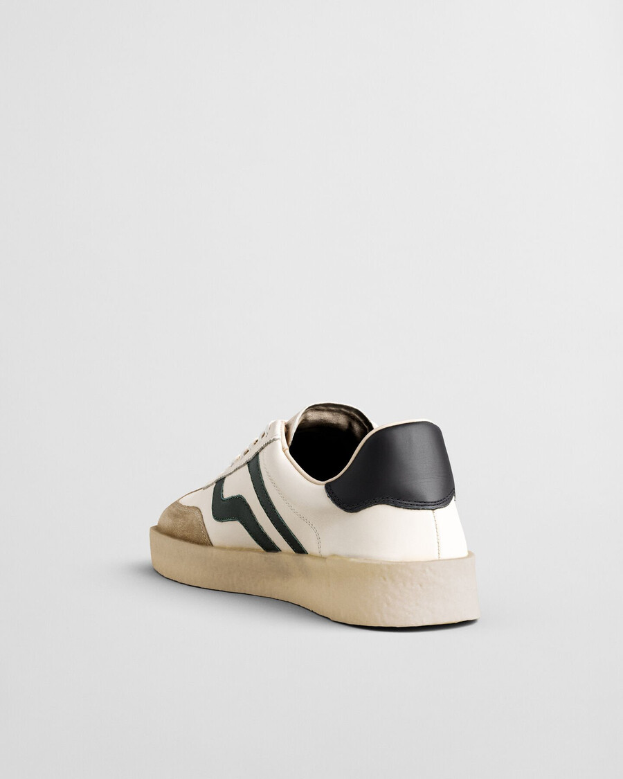crepmo leather sneakers - eggshell