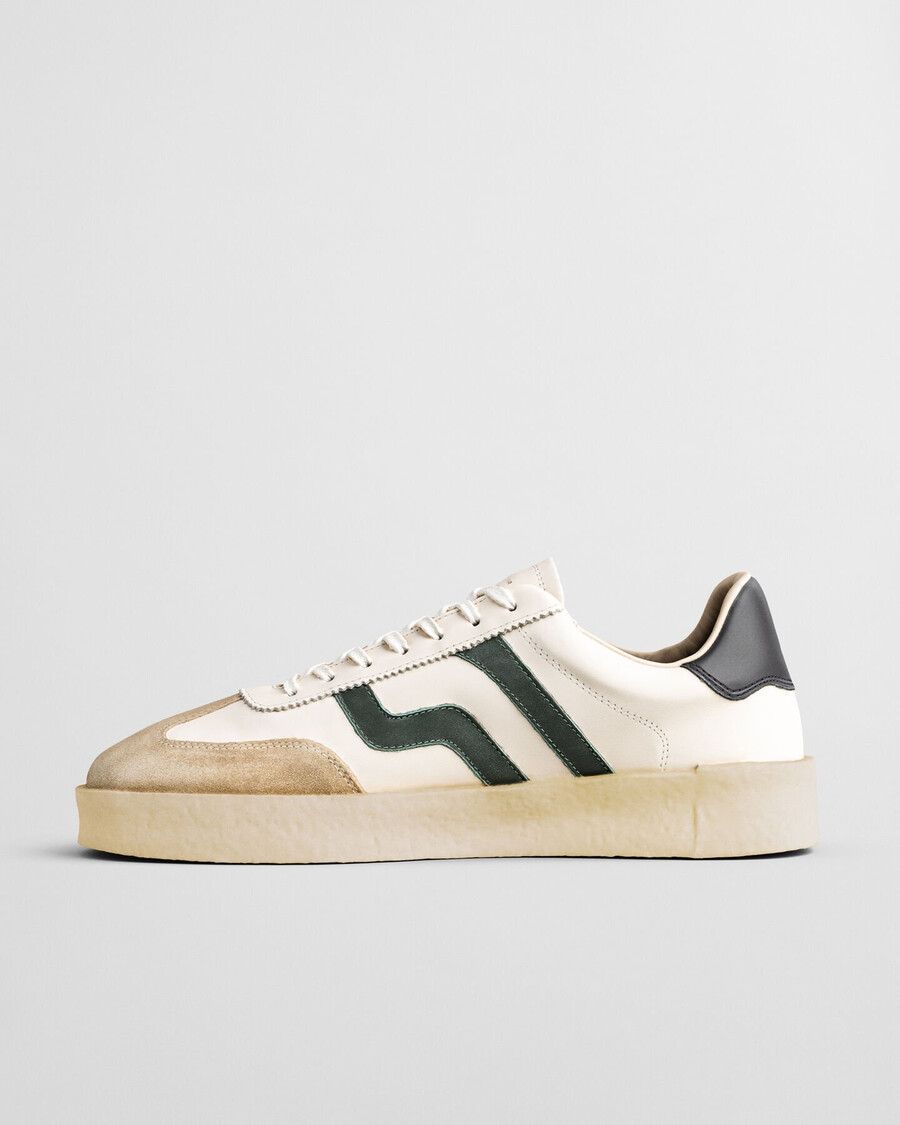 crepmo leather sneakers - eggshell