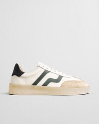 crepmo leather sneakers - eggshell