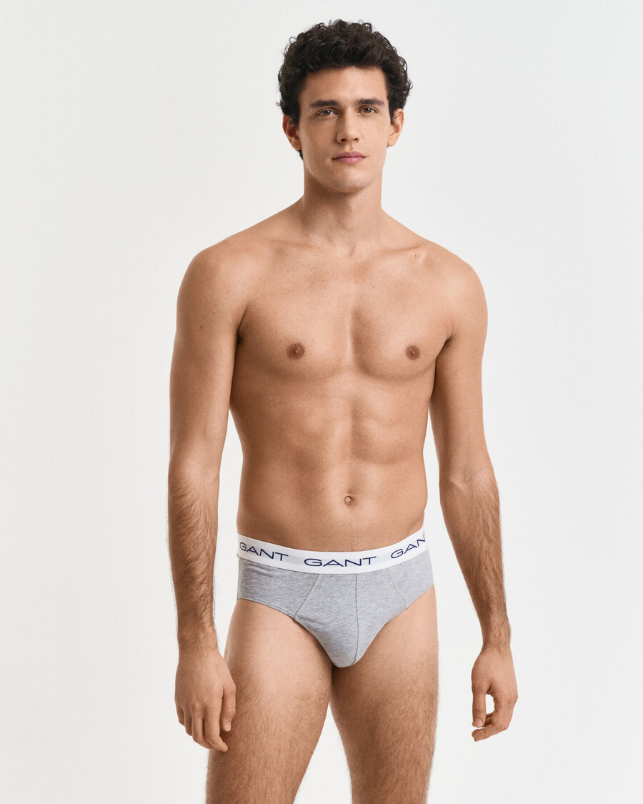 3pack briefs - light grey melange