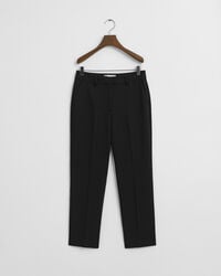 slim fit fluid slacks - black