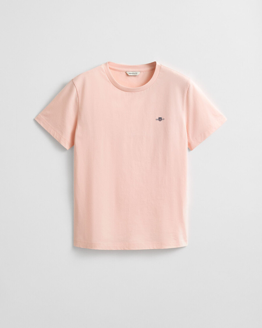 shield tshirt - apricot pink