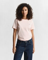 shield tshirt - apricot pink