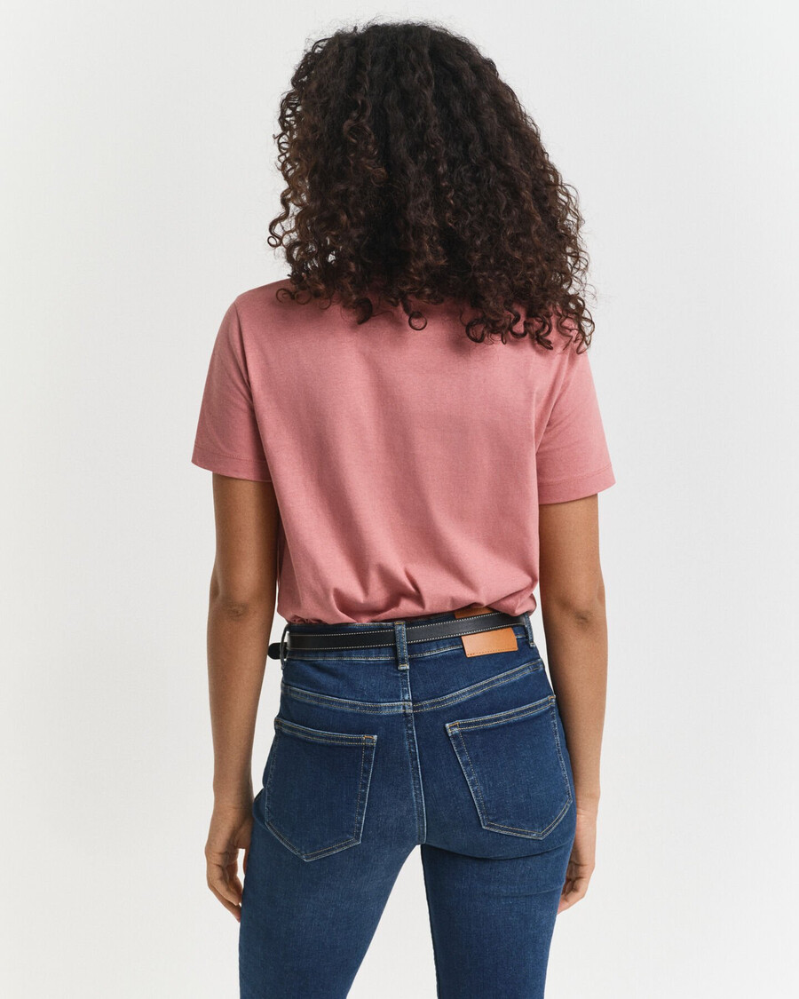 shield tshirt - faded brick
