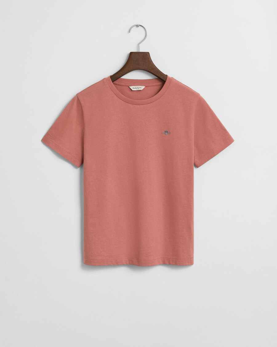 shield tshirt - faded brick