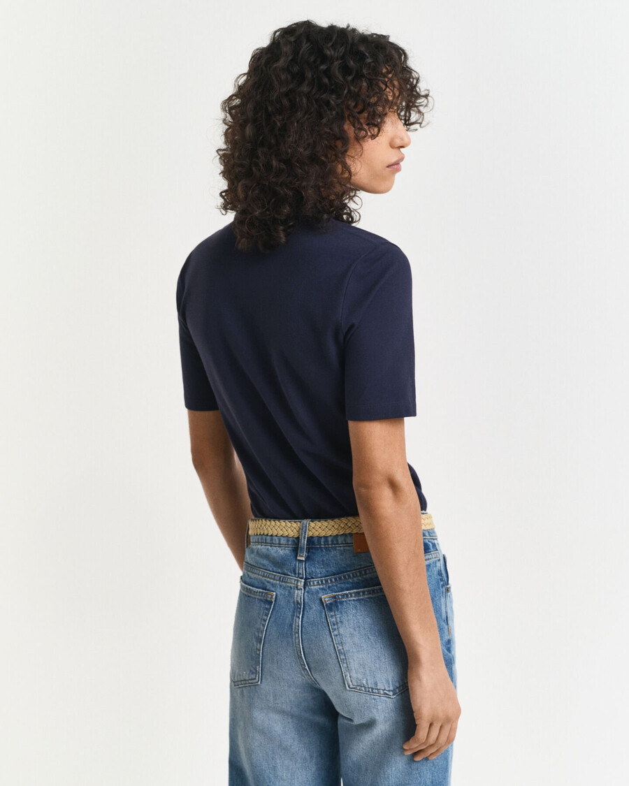shield piqué polo shirt - evening blue