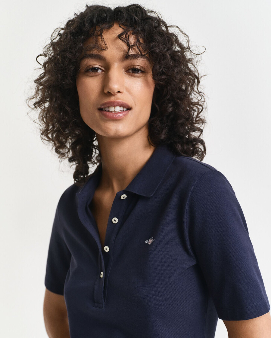 shield piqué polo shirt - evening blue