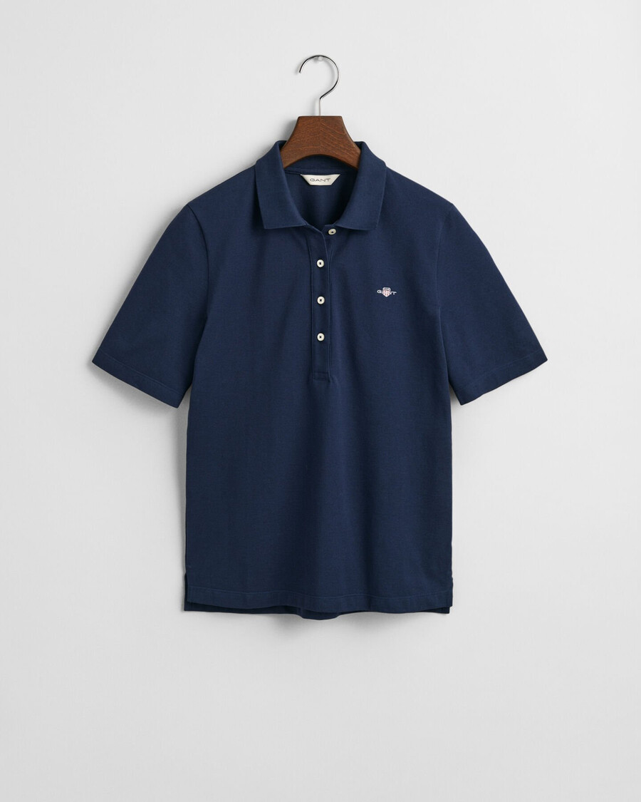 shield piqué polo shirt - evening blue