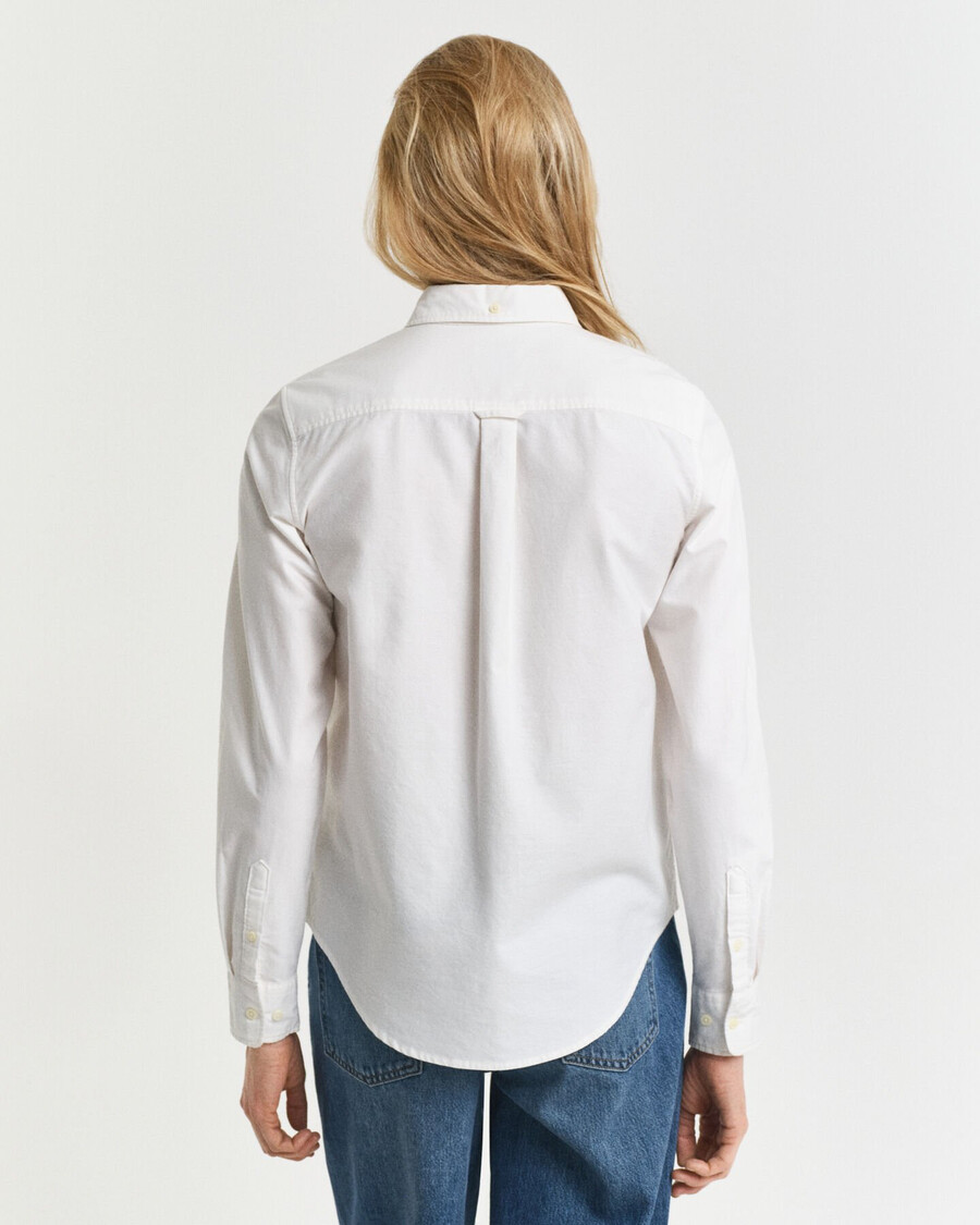 regular fit classic oxford shirt - white