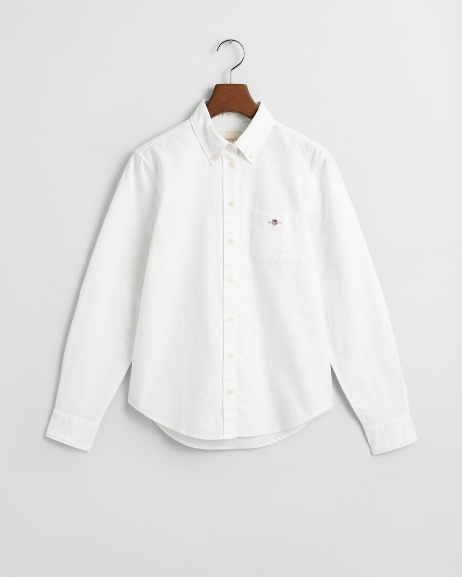 regular fit classic oxford shirt - white