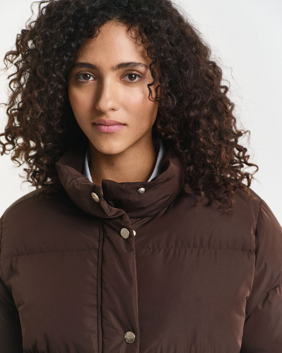 active cloud coat - deep brown