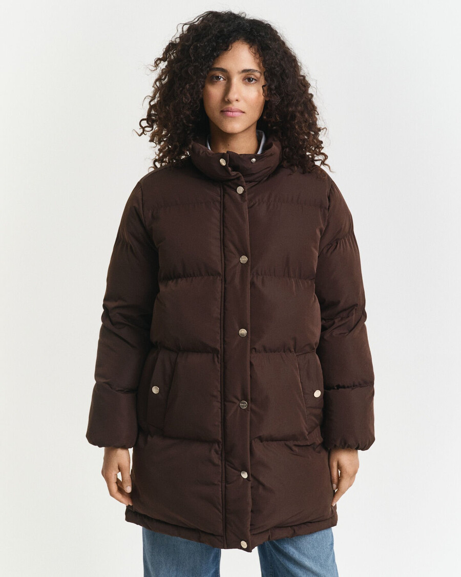 active cloud coat - deep brown