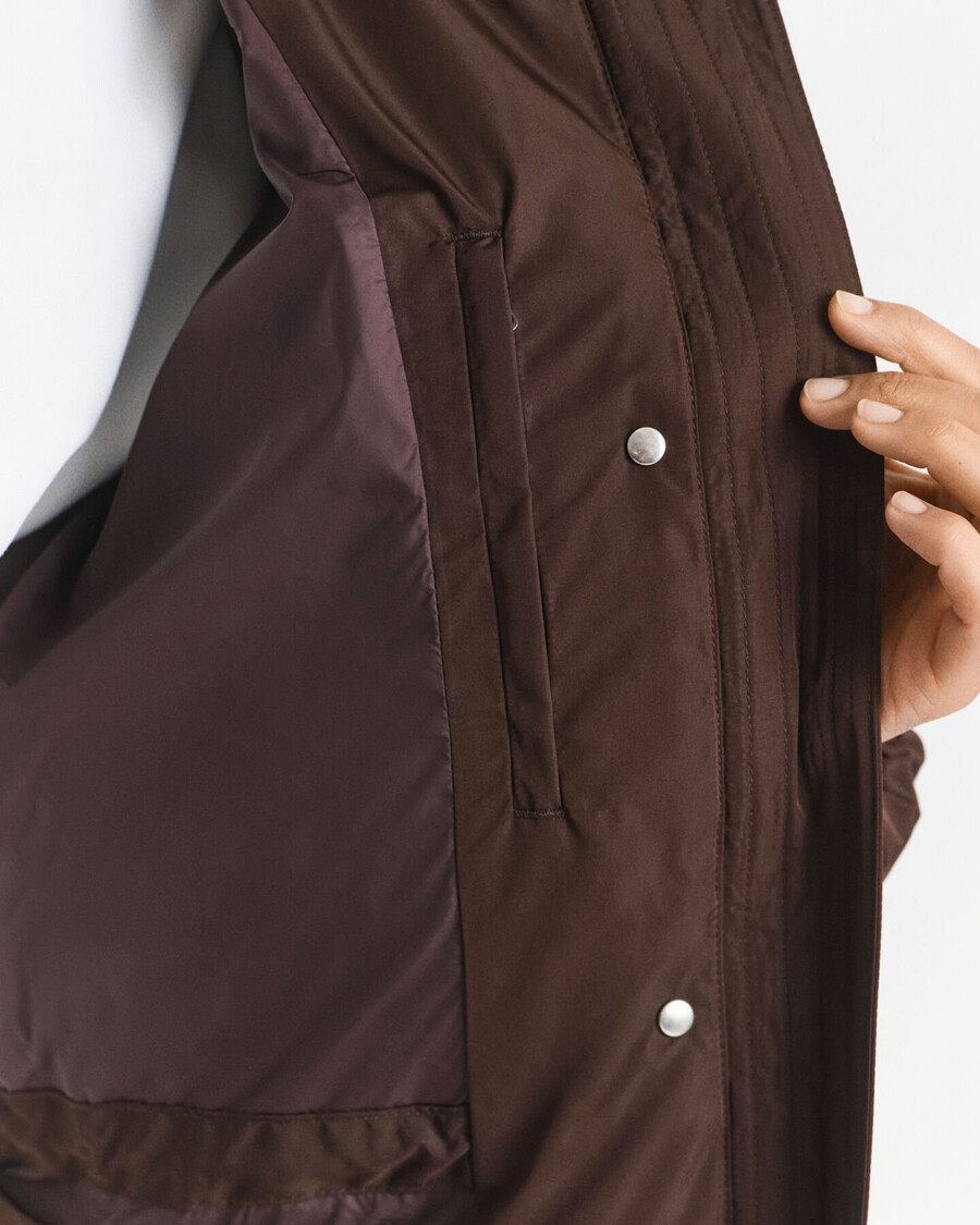 active cloud coat - deep brown