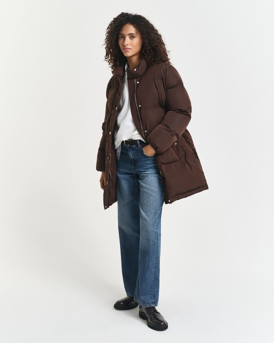 active cloud coat - deep brown