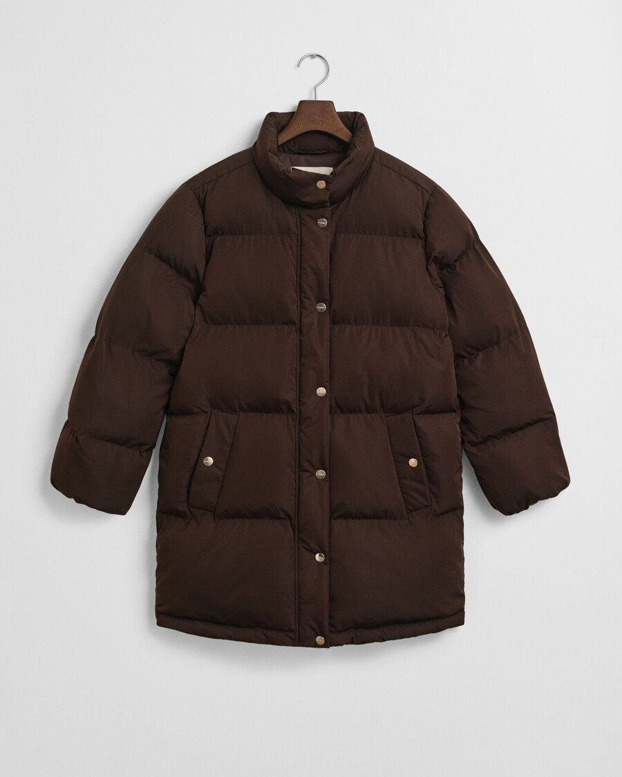 active cloud coat - deep brown