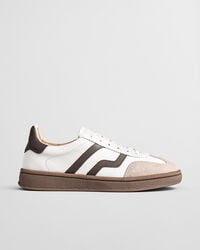 cuzima leather sneakers - brown