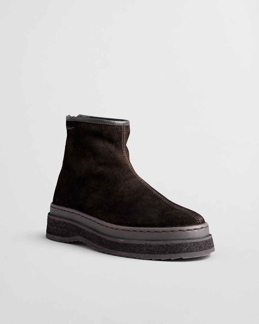 sistown mid boots - deep brown