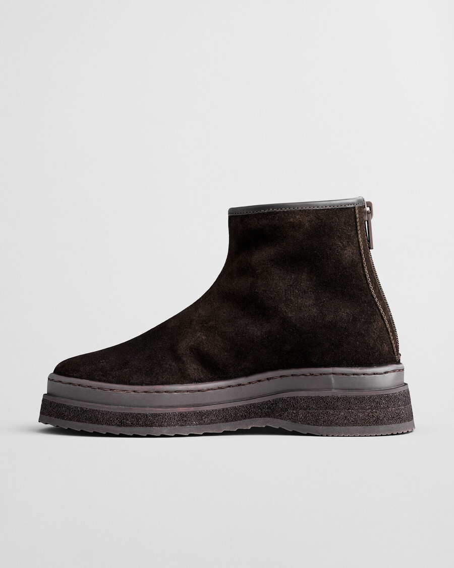 sistown mid boots - deep brown