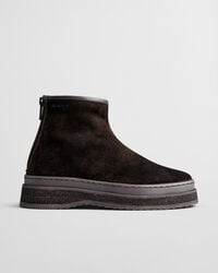 sistown mid boots - deep brown